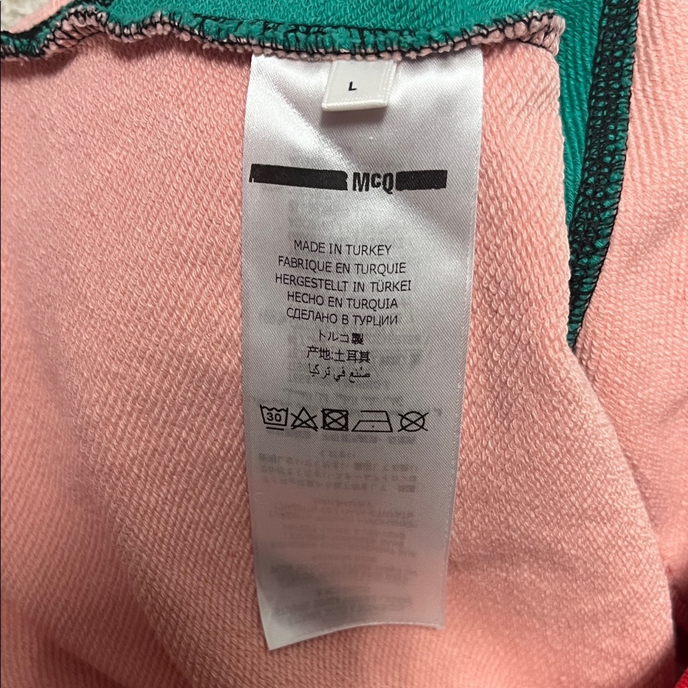 Alexander Mcqueen Red And Orange Patchwork Mini S… - image 5